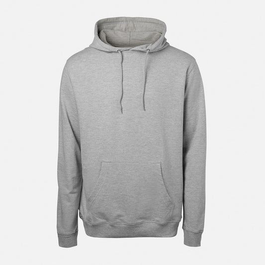 Street Style Blank Hoody grey melange