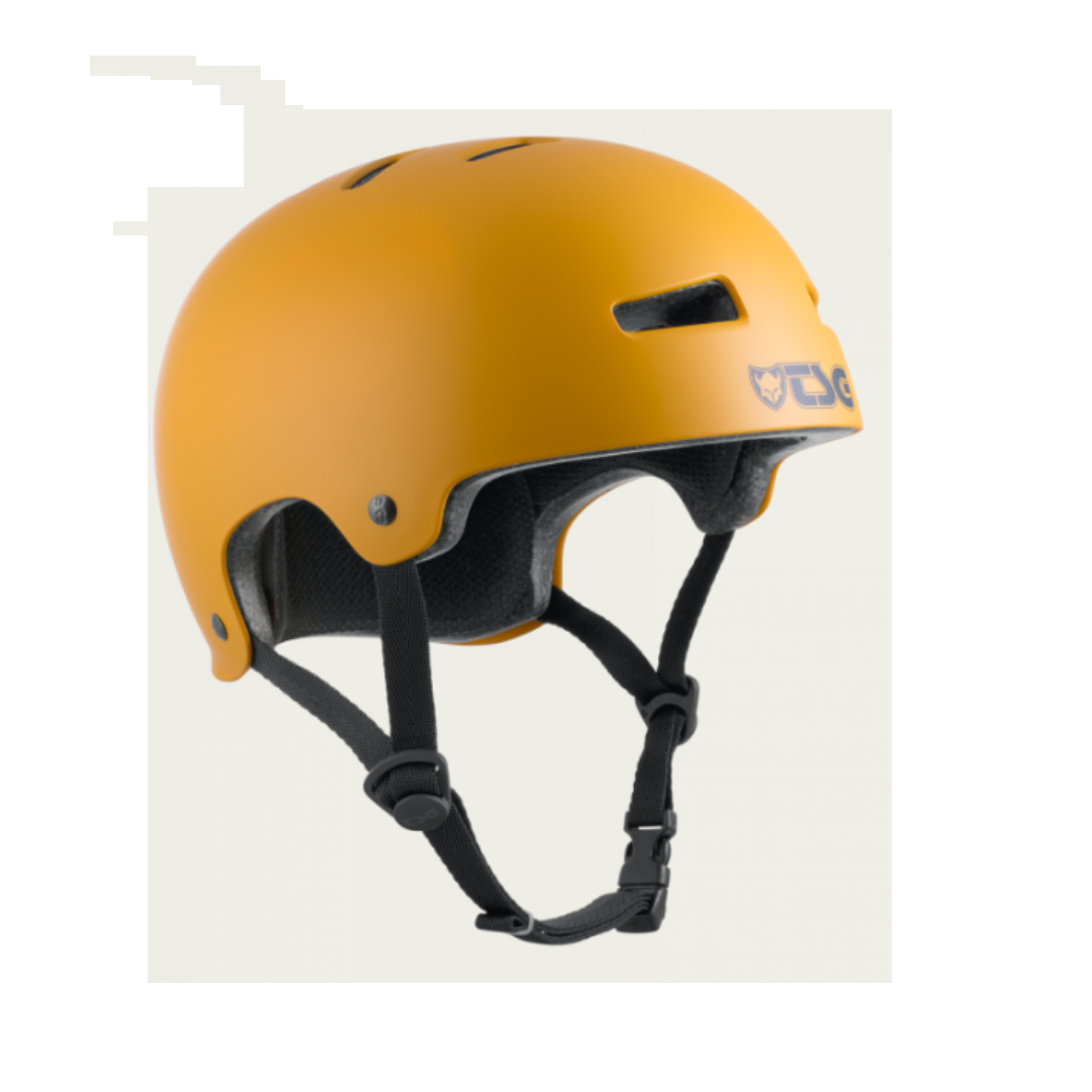 TSG Evolution solid helmet satin yellow ochre