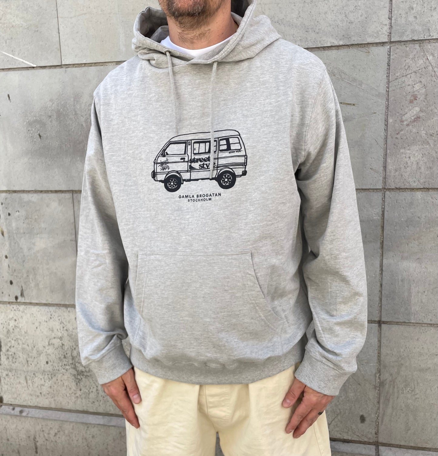 Street Style The Van Hoody grey melange