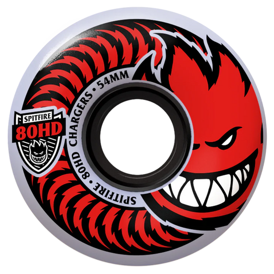 Spitfire Wheels 80hd "CHARGERS CLASSIC" 80du CLEAR/RED