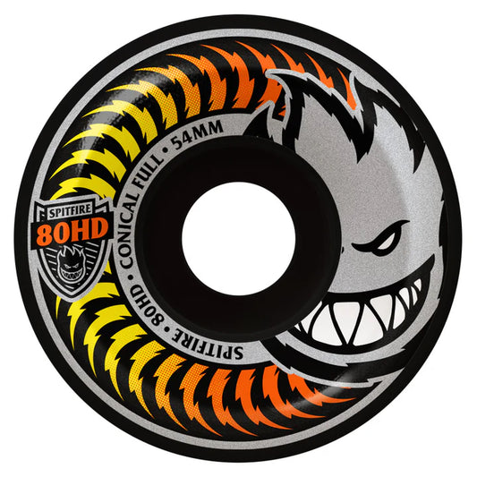 Spitfire Wheels 80hd "FADE CONICAL FULL" 80du BLACK