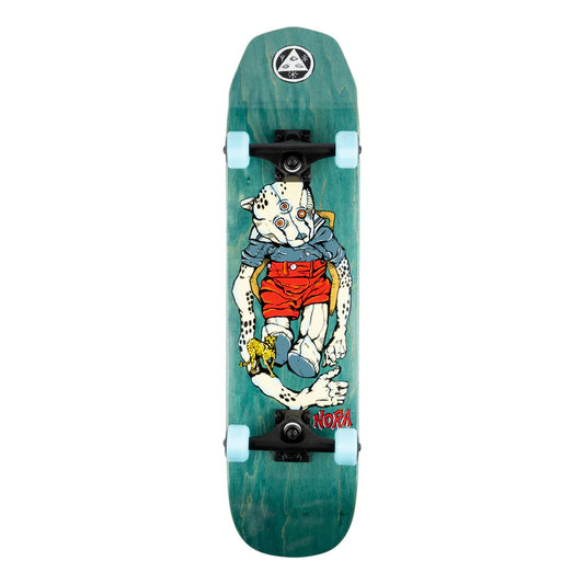 Welcome Skateboards Complete Teddy NORA "scaled down wicked princess" 7.75" teal