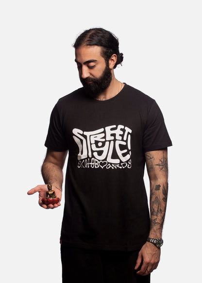 Street Style HIPPIE SS T-SHIRTS - Black