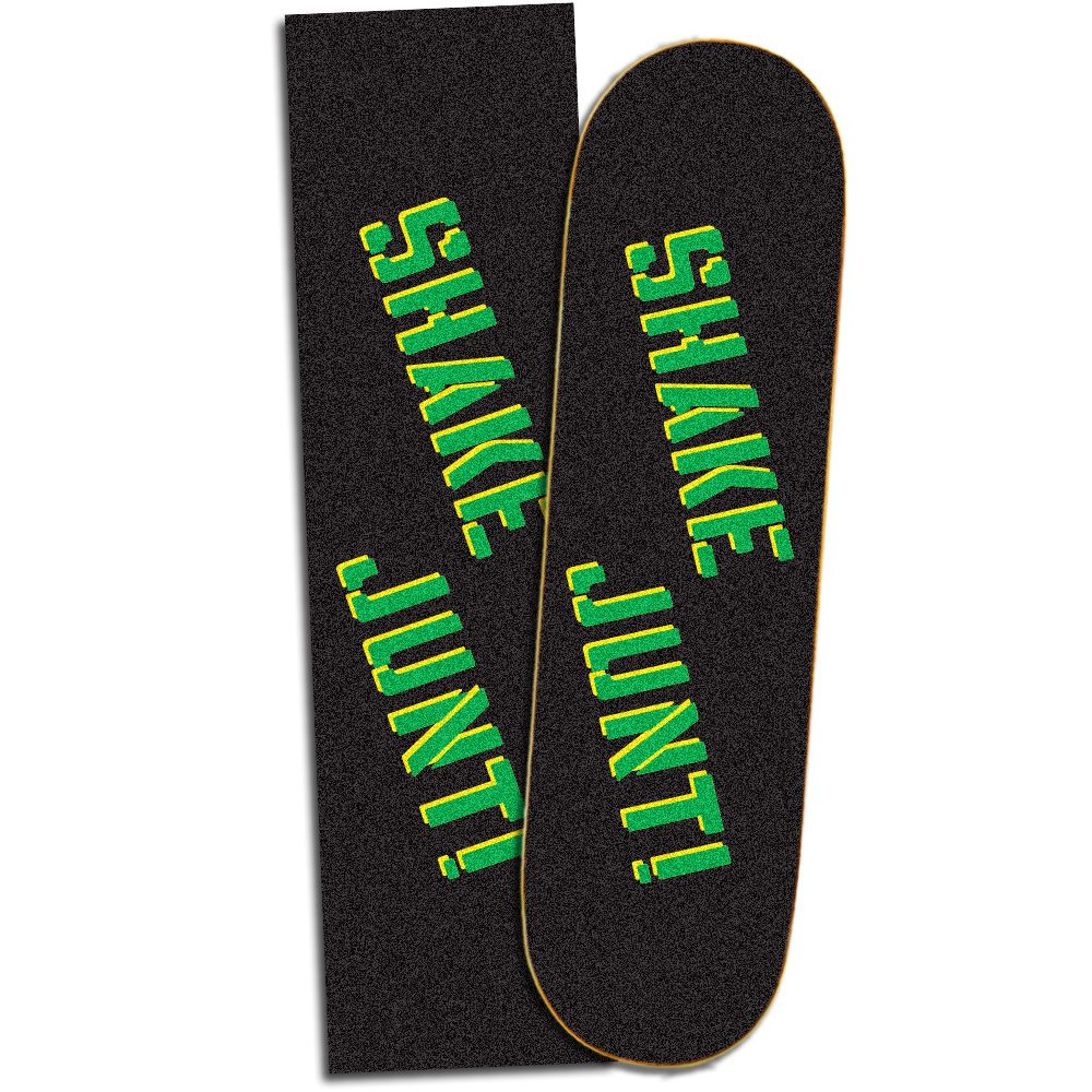 Shake Junt OG "Sprayed Logo" Grn/Yellow Griptape